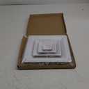 PATIKIL Square Air Vent Cover 14 x 14 Inch, 1pcs Plastic Air Return Grille Sidewall or Ceiling Air Diffuser for Home Office Bathroom Kitchen Toilet Ventilation, White