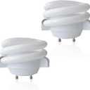 MLS13GUS 13W T3 Spiral 2700K Soft White ,GU24 Twist and Lock Base Light Bulb,Replace for Maxlite MLS13GUSWW,TCP 33213SSP,2Pack