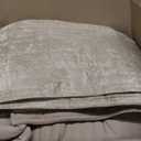 EVERGRACE Velvet Quilt Set California King 118'' x 106'', Luxurious Soft Striped Channel Bedding Set, Lightweight Velvet Comforter for All Season, Oversized Bedspread Coverlet w/ 2 Shams, Beige Taupe