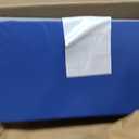 ECR4Kids Everyday Folding Rest Time Mat, 4-Section, 1in, Sleeping Pad, Blue/Grey