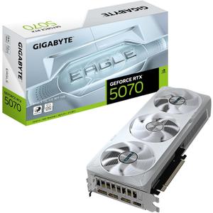 Gigabyte GeForce RTX 5070 Eagle OC Ice SFF 12G Graphics Card - 12GB GDDR7, 192 Bits, PCI-E 5.0, 2587 MHz Core Clock, 3 x DP 2.1a, 1 x HDMI 2.1b, NVIDIA DLSS 4, GV-N5070EAGLEOC ICE-12GD