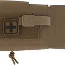 Compact MOLLE Trauma Pouch Quick Release IFAK Medical Pouch for Tactical Airsoft Combat Belt Vest Carrier