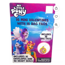 My Little Pony Valentine Kiddie Cards with Bonus Bag Tags, Purple, Blue, 16 Count 4 Packs