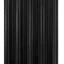 Biscaynebay Fabric Shower Curtain or Liner 72" by 72", Black Water Repellent Damask Stripes Bathroom Curtains Machine Washable