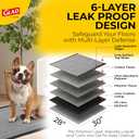 Glad for Pets Activated Carbon Dog Training Pads - Absorbent Large Disposable Dog Pee Pads for Dogs, XL Potty Pads for Dogs, Charcoal Puppy Pads with Adhesive Tabs, Jumbo Dog Pads, 28" x 30", 50 Count