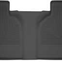 Husky Liners Weatherbeater Floor Mats | Fits 2019-2025 Chevrolet Silverado & GMC Sierra 1500; 2020-2025 Silverado/Sierra 2500, 3500 Crew CAB w/Factory Under Seat STG | 2nd Row, 1-pc Black - 14201