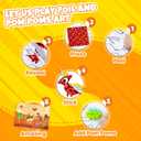 PARTYWIND Foil Pom Poms Art for Kids - Unicorns Princesses Ocean DIY Creative Craft Kits, Travel Toys, Party Favors, School Supplies, Birthday Gifts for Girls Boys Ages 4, 5, 6, 7, 8, 9, 10, 11, 12