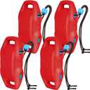 Boat Fenders Easy to Install Bumper for Docking Ideal Fender for Pontoon, Bass, Jet Ski and Fishing Boats (Red)