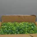 Set of 2 Artificial Boxwood Topiary Trees for Front Door - Faux Realistic Greenery Potted Plants, Fake Outdoor UV-Resistant Bushes with Pots for Porch,Farmhouse,Home,Garden Decor