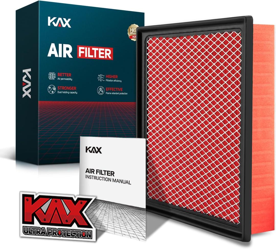 KAX Premium Engine Air Filter, CA11895 Replacement for 2016-2023 Toyota Tacoma V6 3.5L, 2013-2021 Tundra (Only After 9/13), 2014-2021 Sequoia
