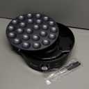 24PCS Mini Pancake Maker Machine, Nonstick Electric Dutch Pancakes Griddle, Adjustable Heat Multi-Use Poffertjes Pan, Simple & Easy Baker for Home and Restaurants, Perfect for Breakfast & Desserts