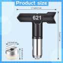 8 Pcs Spray Tips for Paint Reversible Airless Spray Nozzles Machine Part Guns for Homes Buildings Painting Decks Fences(109, 213, 311, 315, 413, 517, 619, 621)