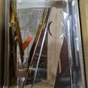 ALSO GO Chafing Dish Buffet Set 9QT 4 Pack, Gold Chafing Dishes for Buffet with 4 Serving Tongs, Buffet Set Full Size Large Serving Chafing Dishes, Warming Food Tray for Catering & New Year Parties