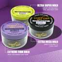 24 Hour Edge Tamer Extra Mega Hold, 8.25 oz by EBIN NEW YORK  Humidity-Resistant, Long-Lasting Hold  No Flakes or Residue  Styling Gel for Sleek Looks  Suitable for All Hair Types (1 Pack)