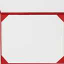 GraduationMall 8.5"x11" Smooth Padded Diploma Cover Certificate Holder Red,6-Packs