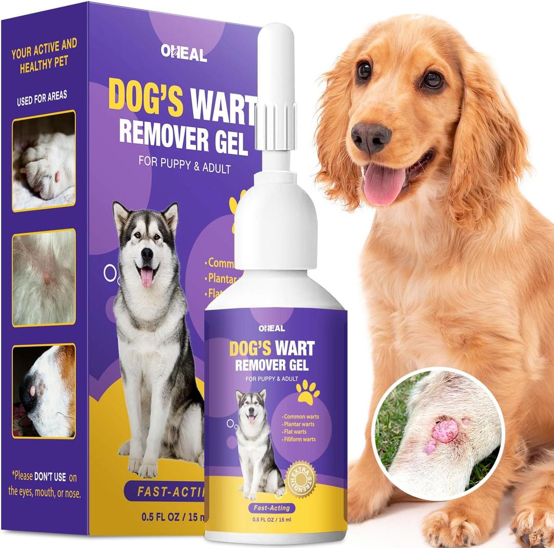 Dog Wart Remover,Pet Skin Tags Remover,100% Natural Painless No Irritation, Safe, and Effective Eliminates Dog Warts - Skin Tags,Safe for pet 6+ Months