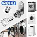 2 x Speed Queen washer and dryer key -GR800 Commercial Coin laundry machine keys for replaces speed queen 54612 key(1 Pcs)