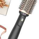 Hair Dryer Brush Blow Dryer Brush in One, 4 in 1 Hair Dryer and Styler Volumizer with Oval Barrel, Professional Salon Hot Air Brush for All Hair Types, Gold