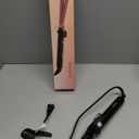 Curling Iron 1 Inch, Long Barrel Ceramic Hair Wand, Fast Heating Hair Curler with 12 Heat Settings with LED Display, Hair Curling Wand Styling and Lasting on All Hair Types, Dual Voltage for Travel (Classic Black)