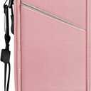 SITHON EpiPen Medical Carrying Case Insulated, Travel Medication Organizer Bag Emergency Medical Pouch Holds 2 EpiPens, Asthma Inhaler, Anti-Histamine, Auvi-Q, Allergy Medicine Essentials, Pink