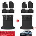 LASFIT Floor Mats & Cargo Mat with Seatback for Hyundai Tucson Gas 2026 2025 2024 2023 2022 SEL/SEL Convenience/SE/XRT, All Weather TPE Car Mats Custom Fit Tucson 2022-2026 Floor Liners & Trunk Mat