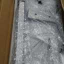 Aluminum Trailer Ladder Rack, 6FT to 9FT Adjustable Trailer Roof Ladder Rack for Universal Enclosed and Open Trailers, 400 lbs Capacity, Silver