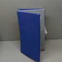 ECR4Kids Everyday Folding Rest Mat, 4-Section, 1in, Classroom Furniture, Blue/Grey