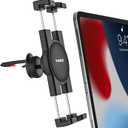 Tablet Air Vent Car Mount, AC Vent Tablet Phone Holder for Car [Upgrade Clip Never Shake] for iPad Pro Air Mini, Galaxy Tab, Kindle, Fire, iPhone 16 15 Pro Max, 4-12.9"