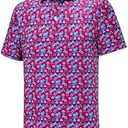 Men's Golf Polo Shirts Short Sleeve Performance Moisture Wicking Dry Fit Funny Golf Polo Shirts for Men (XL)