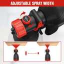 EWORK Paint Sprayer 1000W HVLP Electric Spray Paint Gun, 180 Din/s, Thinning-Free, 1400ml Capacity, 4 Nozzles & 3 Spray Patterns, Easy to Clean, for Home Interior Exterior, Furniture, Cabinets & Walls