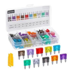 LLEZZA 120 Pieces Mini Fuse Kit, Car Fuses Assortment Kit -Mini Size(2A/3A/5A/7.5A/10A/15A/20A/25A/30A/35A), Fuses Automotive kit for Cars, Trucks, Motorcycle, Camper, SUV