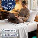 Twin XL Size 3 Piece Sheet Set - Comfy Breathable & Cooling Sheets - Hotel Luxury Bed Sheets for Women & Men - Deep Pockets, Easy-Fit, Extra Soft & Wrinkle Free Sheets - White Oeko-Tex Bed Sheet Set