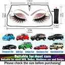 Socira Gorgeous Eyelash Car Windshield Sun Shade Umbrella Foldable Sunshade for Front Window Auto Windshield Sunshade Protect from Sun Rays Heat 57'' X 30'' Fits Most Cars Trucks & Suvs