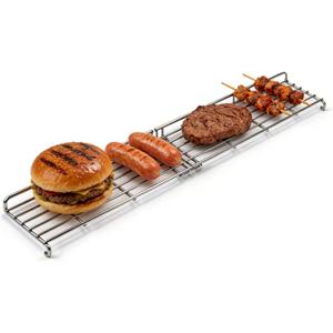 Genesis II E410 66045 Grill Warming Rack Replacement Part for Weber GS4 Genesis II E-410 S-410 SE-410, Foldable Stainless Steel Upper Warming Rack for Weber Genesis II 400 Series