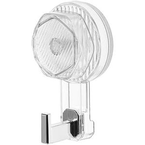 3 Pack Vacuum Rotation Suction Cup Hook, 22 LB Heavy Duty Wreath Holder for Window, Glass Doors, Tiles, Welcome Sign (clear white)