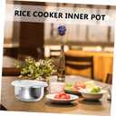 MAGICLULU Rice Cooker Inner Pot Replacement 9.05 X 9.05 X 3.97 in Non Stick Inner Bowl for Electric Rice Cooker Universal Tank for Porridge and Steaming