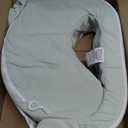 My Brest Friend Nursing Pillow - Deluxe - Enhanced Comfort w/Slipcover - Ergonomic Design for Ultimate Breastfeeding Support for Mom & Baby - Adjustable Backrest and Handy Side Pocket, Spring Green