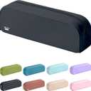 Mr. Pen- Silicone Pencil Case, Aesthetic Pencil Bag for Women, Makeup Pouch, Multifunctional Pouch for Stationery, Cosmetics and Electrical Goods Storage (Black)