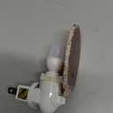 Hortsun Stone Nightlight Plug into Wall Christmas Agate Night Light Agate Slice Light Crystal with Switch Home Decor Hallway Lights, Nightlight for Toilet Kitchen Bedroom(Orange Red)