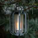 Solar Lanterns Outdoor Waterproof Garden Decor, Flickering Flame Hanging Solar Lights with Tripod Decoration Outside for Yard, Patio, Backyard, Garden, Ideal Gifts for Women Mom Grandma