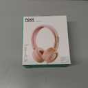 noot products Kids Headphones K11 Foldable Stereo Tangle-Free 5ft Long Cord 3.5mm Jack Plug in Wired On-Ear Headset for iPad/Girls/Boys/School/Laptop/Travel/Plane/Tablet-Soft Pink