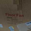 16" Battery Operated Floor Fan Compatible with Makita 18V Battery, Portable Fan with AC Adapter and USB Output, Metal Industrial High Velocity, Stepless Speed Cordless Fan for Jobsite Garage Camping