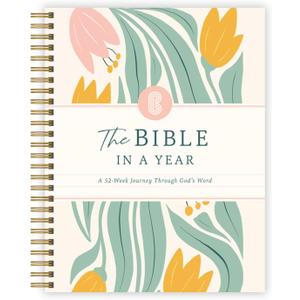 Official Spiral Bible The Bible in a Year | 52 Week Guided Bible Study & Daily Reading Plan | Spiritual Companion & Journal for Adults & Teens | 8.5" x 11" Notebook