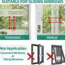 Portable Air Conditioner Window Kit: Adjustable Universal AC Seal Window Vent Kit with 5.9 Inch Diameter 59 Inch Length Exhaust Hose for Sliding Vertical/Horizontal Windows