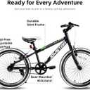 JOYSTAR Lubbock 20 24 Inch Kids Bike for Boys & Girls Ages 7-12 Years Hardtail Mountain Bike for Kids with 1-Speed/7-Speed Drivetrain, White Wall Knobby Tires, Kids' Bicycle, 20 Inch Wheels