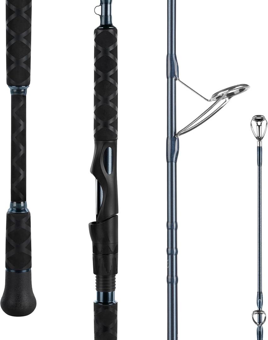 KastKing Rekon Saltwater Spinning Rods – Powerful for Big Game, 8'0''-MH - Fast- 2pcs