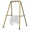 G TALECO GEAR Hammock Chair Stand,Heavy-Duty Steel 300LBS Multi-Use Hammock Stand for Outdoor Indoor, Swing Chair not Include (Gold)