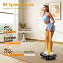 TISSCARE Vibration Plate Exercise Machine Mini Vibrating Plates for Sedentary Users, Helpful for Lymphatic Drainage and Weight Loss, 400Lbs Capacity Full Body Power Shake Workout Platform for Home