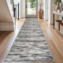 SIILOOM 2.6x16 Washable Runner Rug, Non Slip Area Rug for Hallway Kitchen