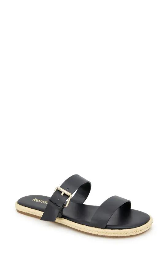 KENSIE
Flora Espadrille Slide Sandal In Black 7